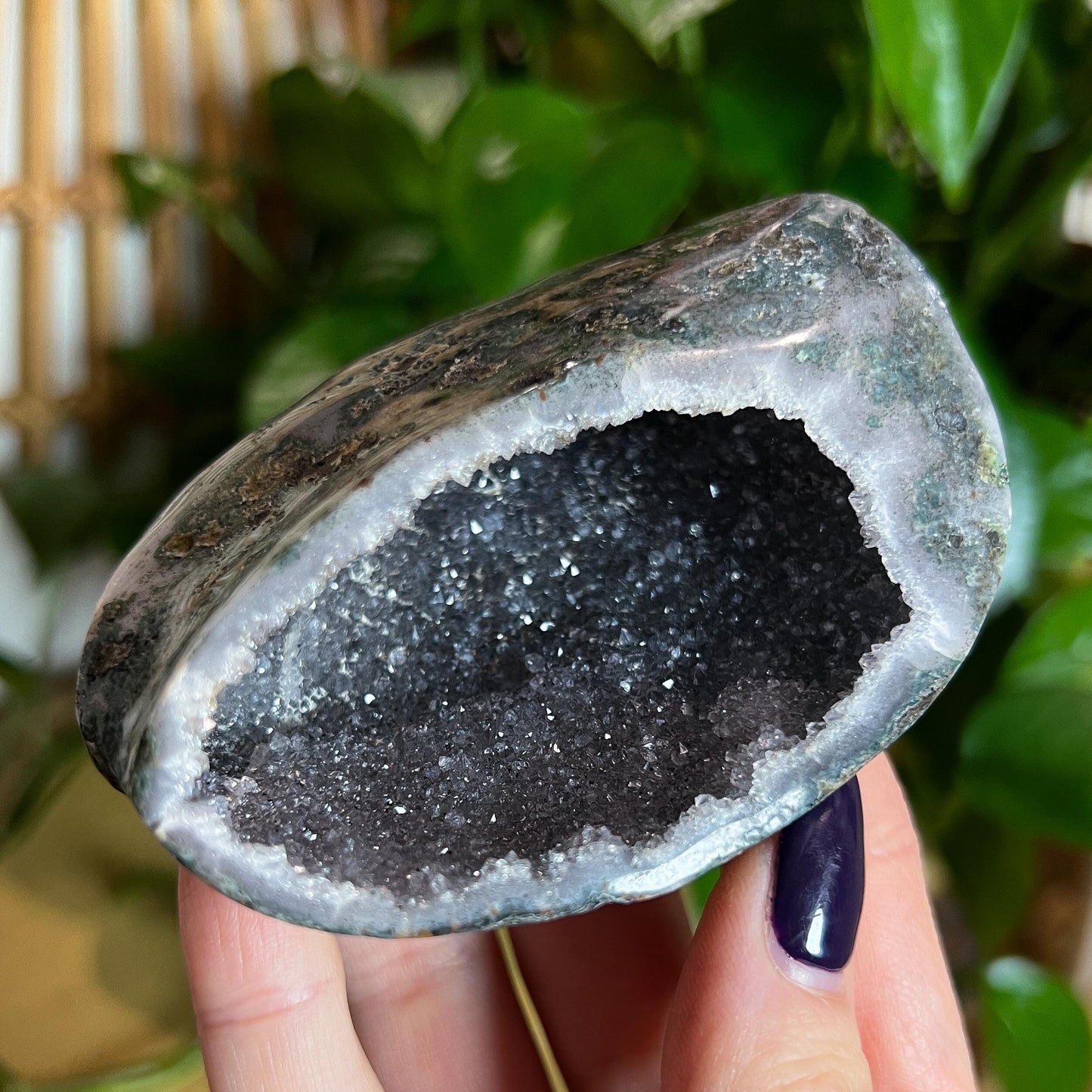 Gray Amethyst Geode Cave