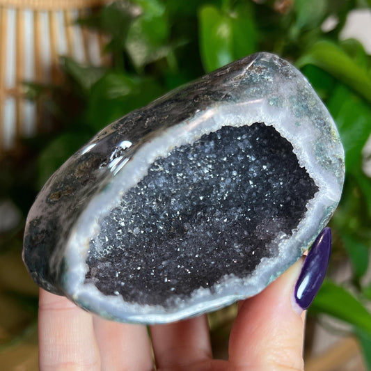Gray Amethyst Geode Cave