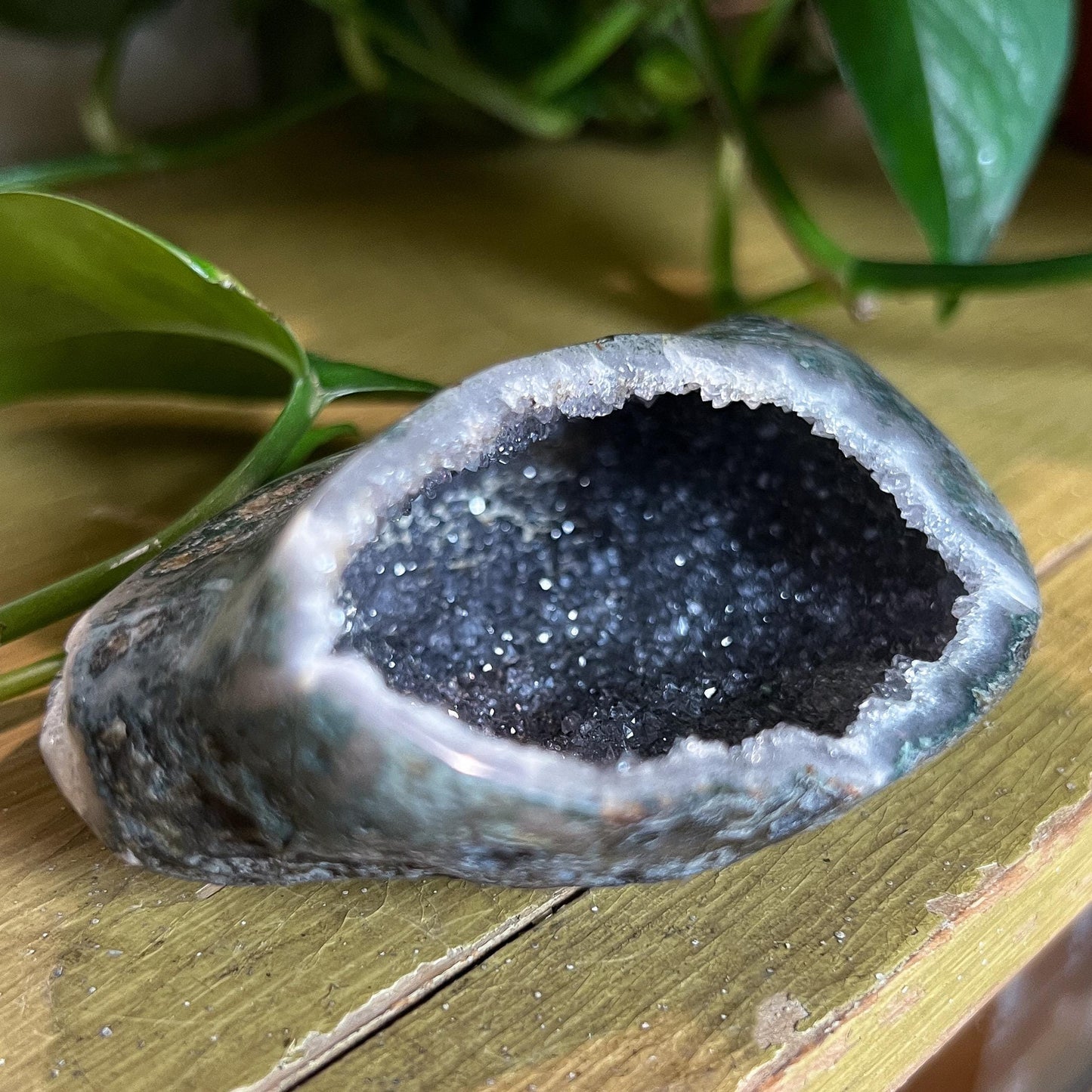 Gray Amethyst Geode Cave