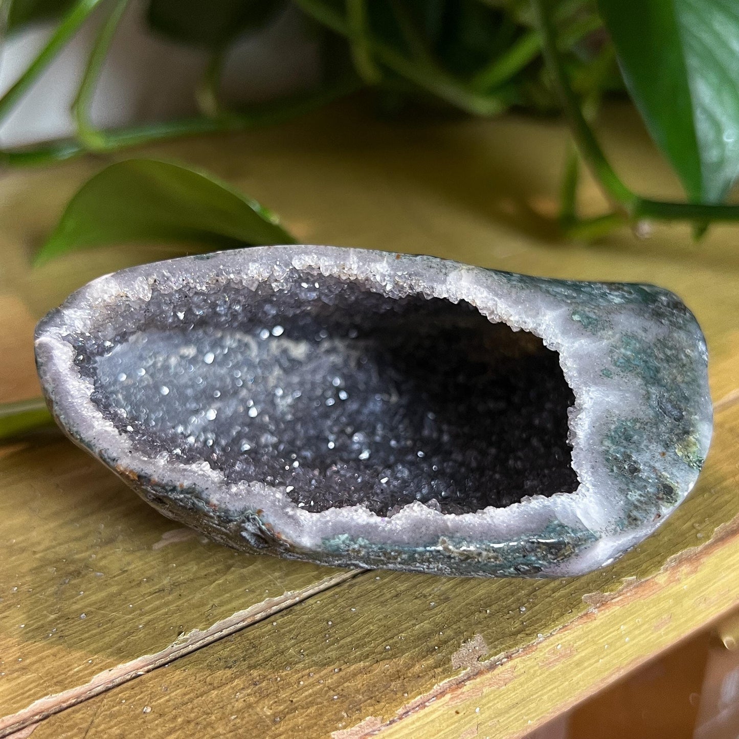 Gray Amethyst Geode Cave
