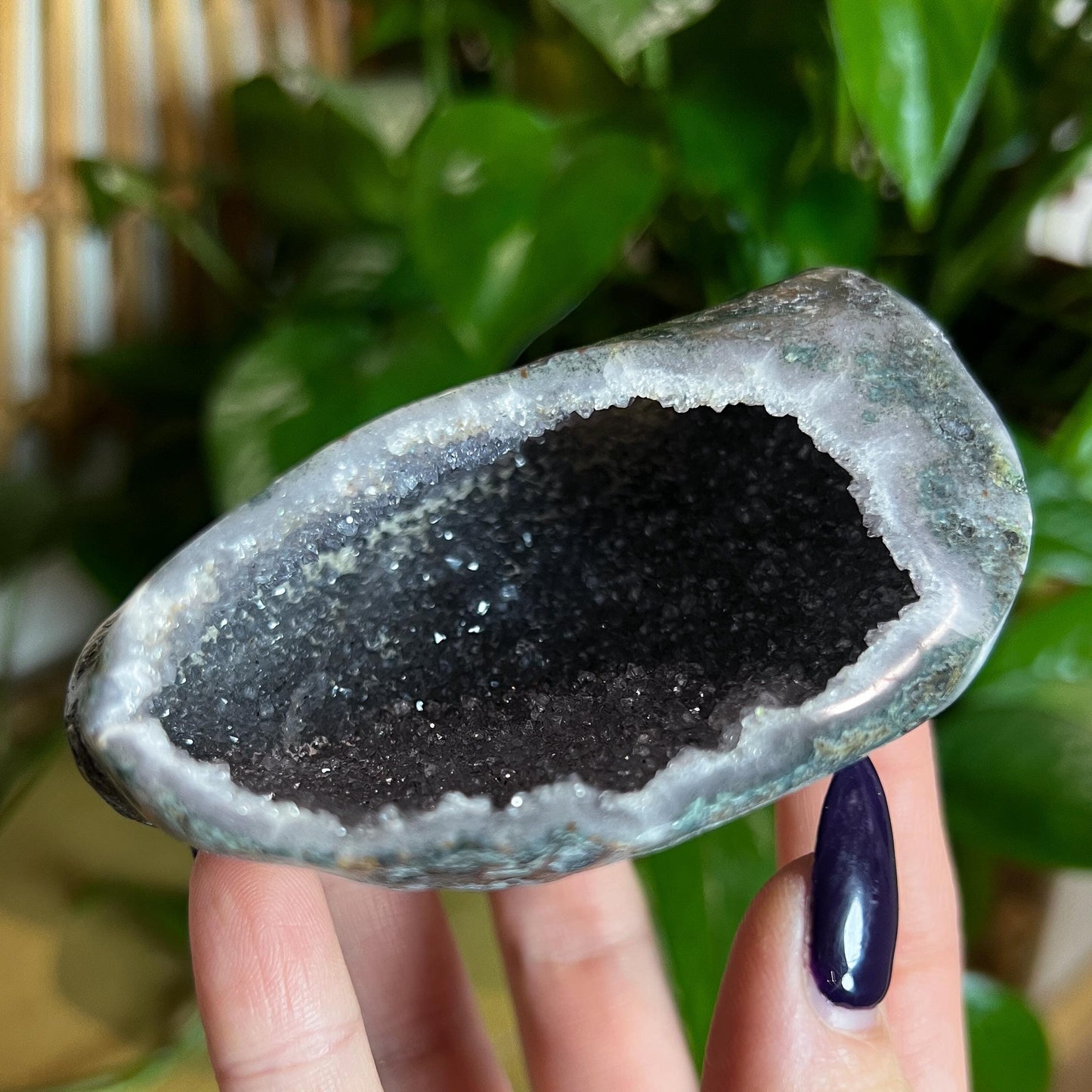 Gray Amethyst Geode Cave
