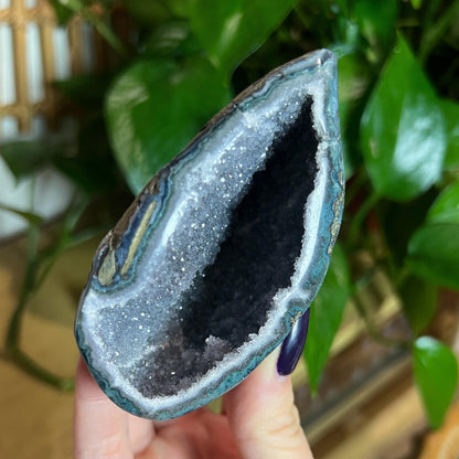 Gray Amethyst Geode Cave
