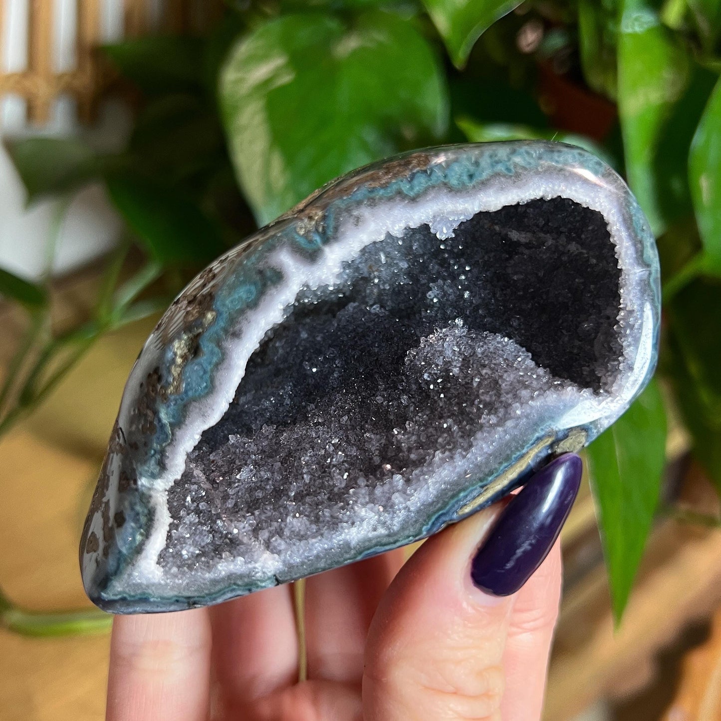 Gray Amethyst Geode Cave