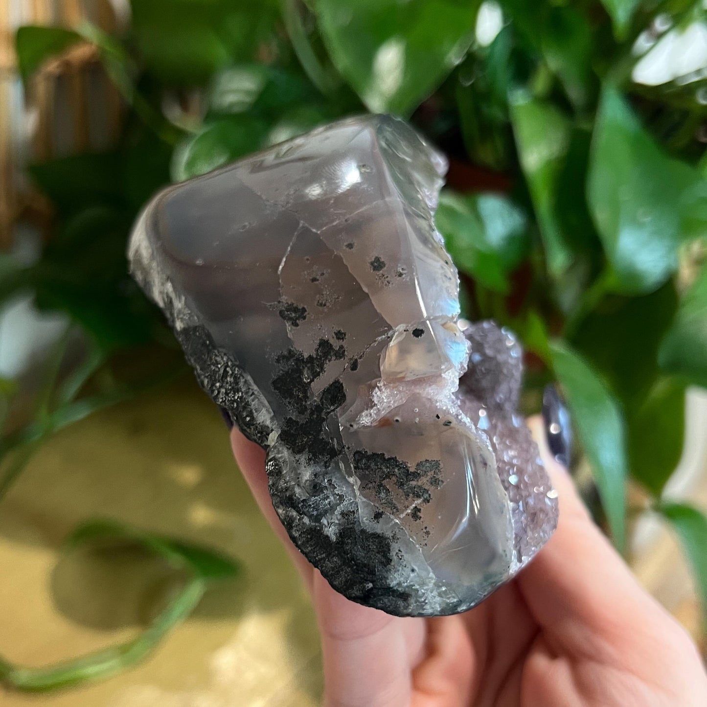 Druzy Amethyst Agate Cave