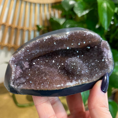 Druzy Amethyst Agate Cave