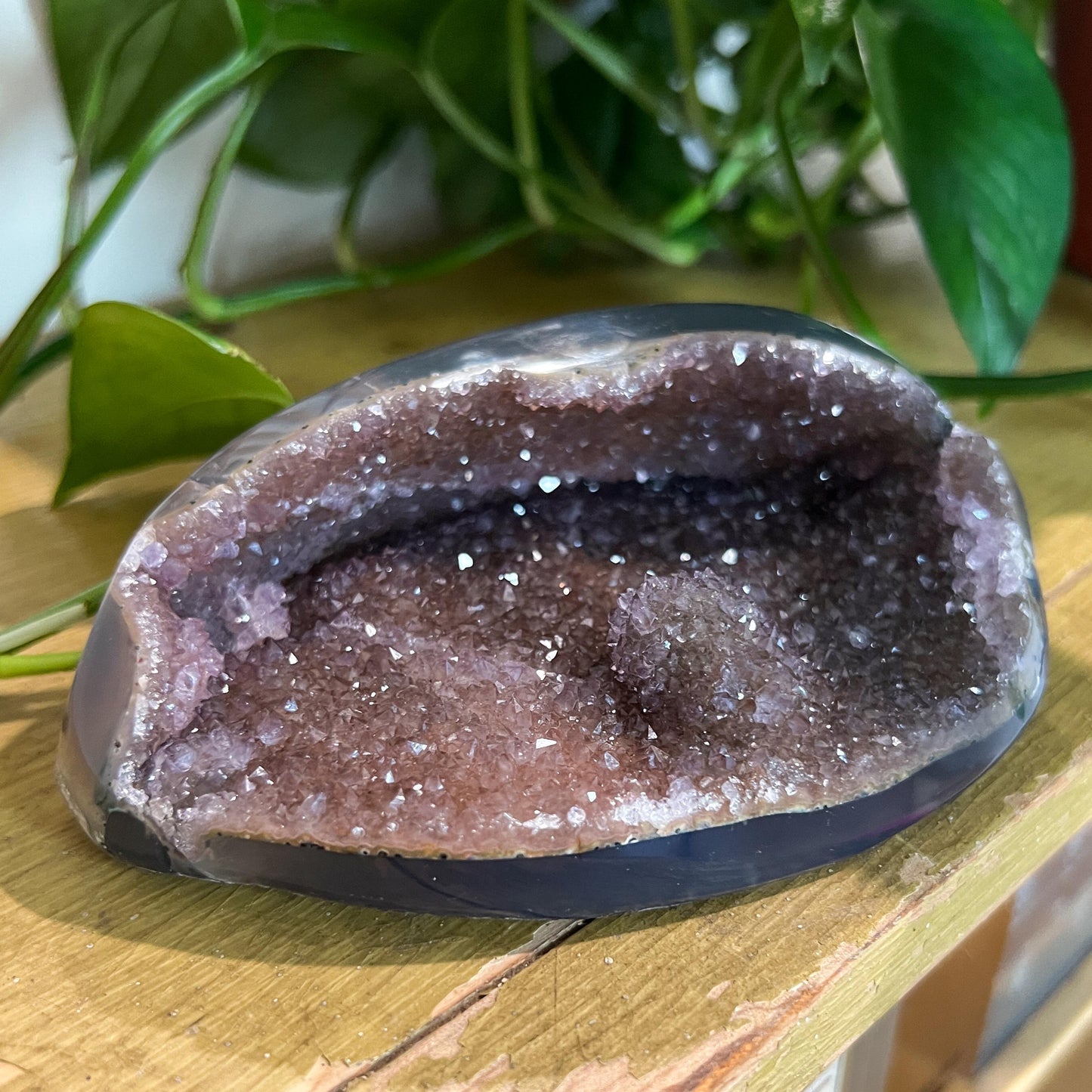 Druzy Amethyst Agate Cave