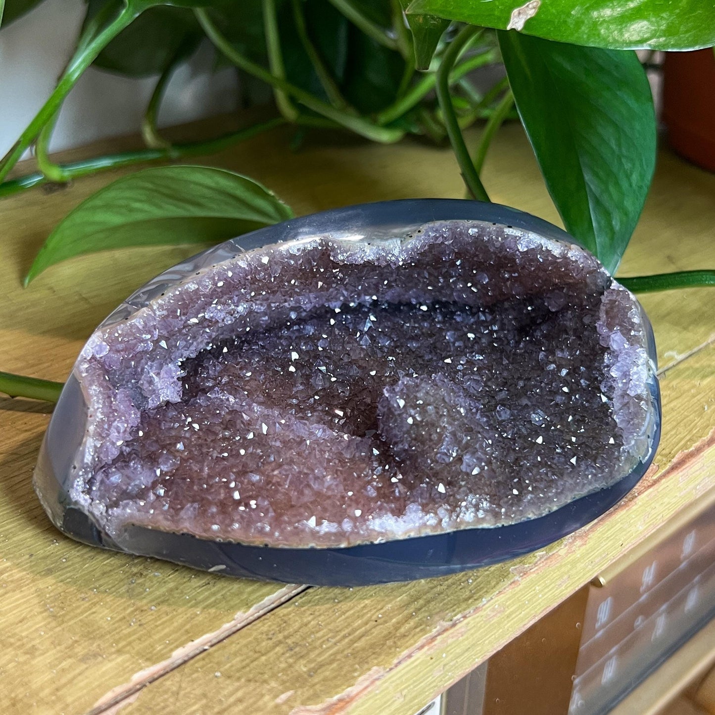 Druzy Amethyst Agate Cave