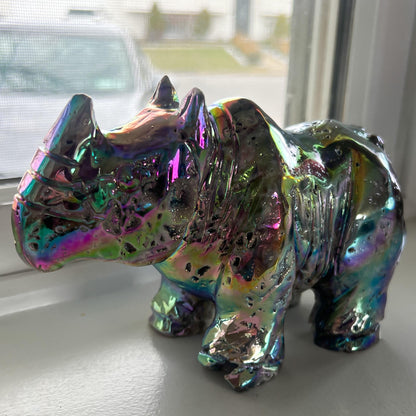 Rainbow Aura Rhino