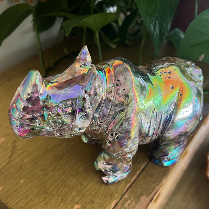 Rainbow Aura Rhino