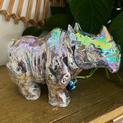Rainbow Aura Rhino