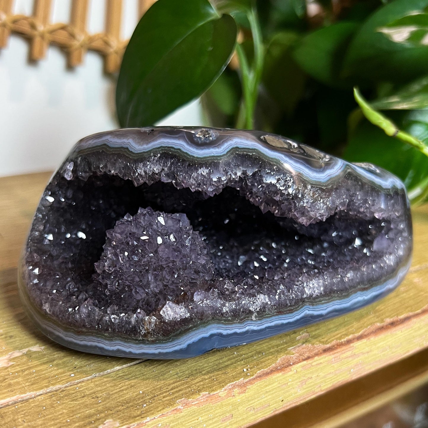 Druzy Amethyst Agate Cave