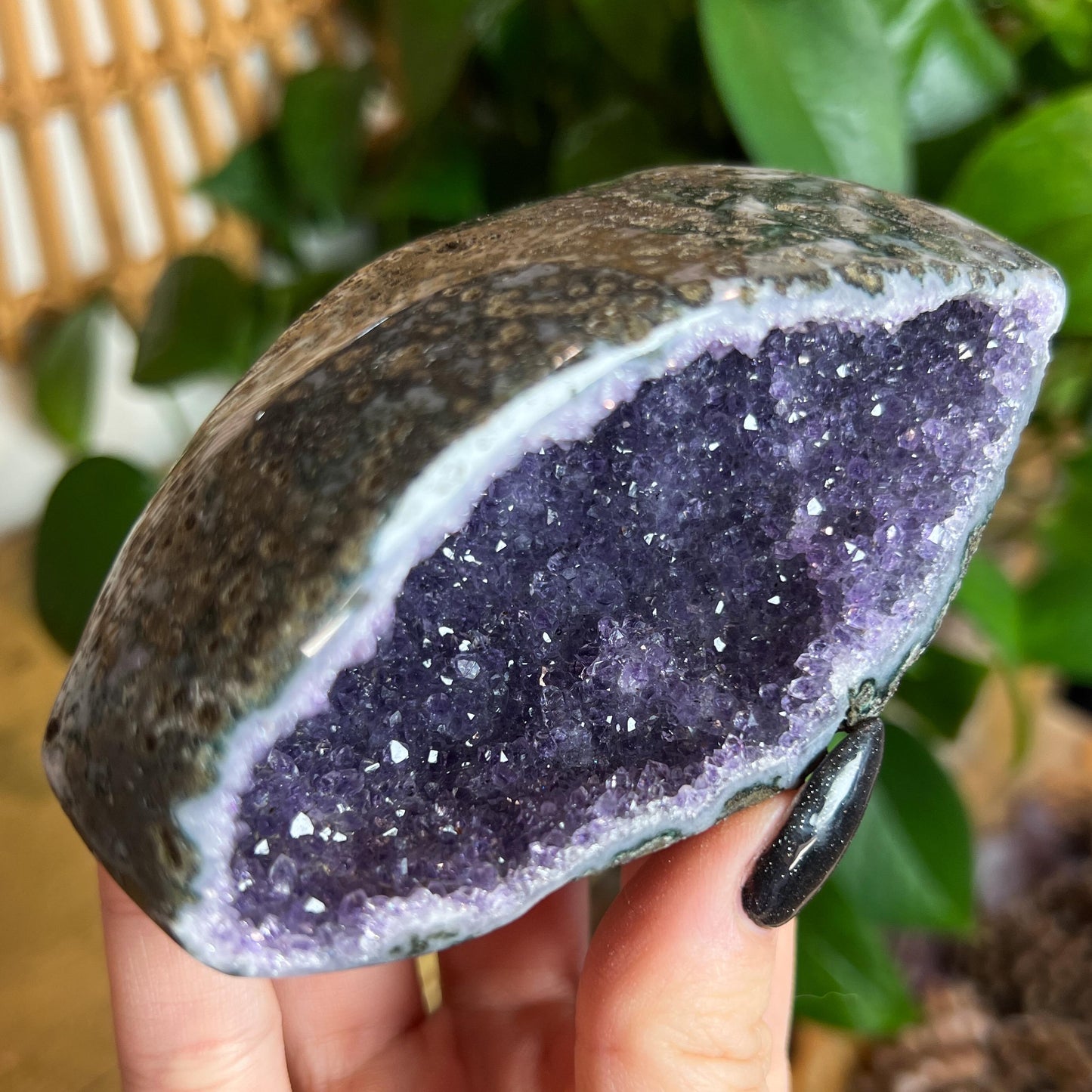 Druzy Amethyst Agate Cave