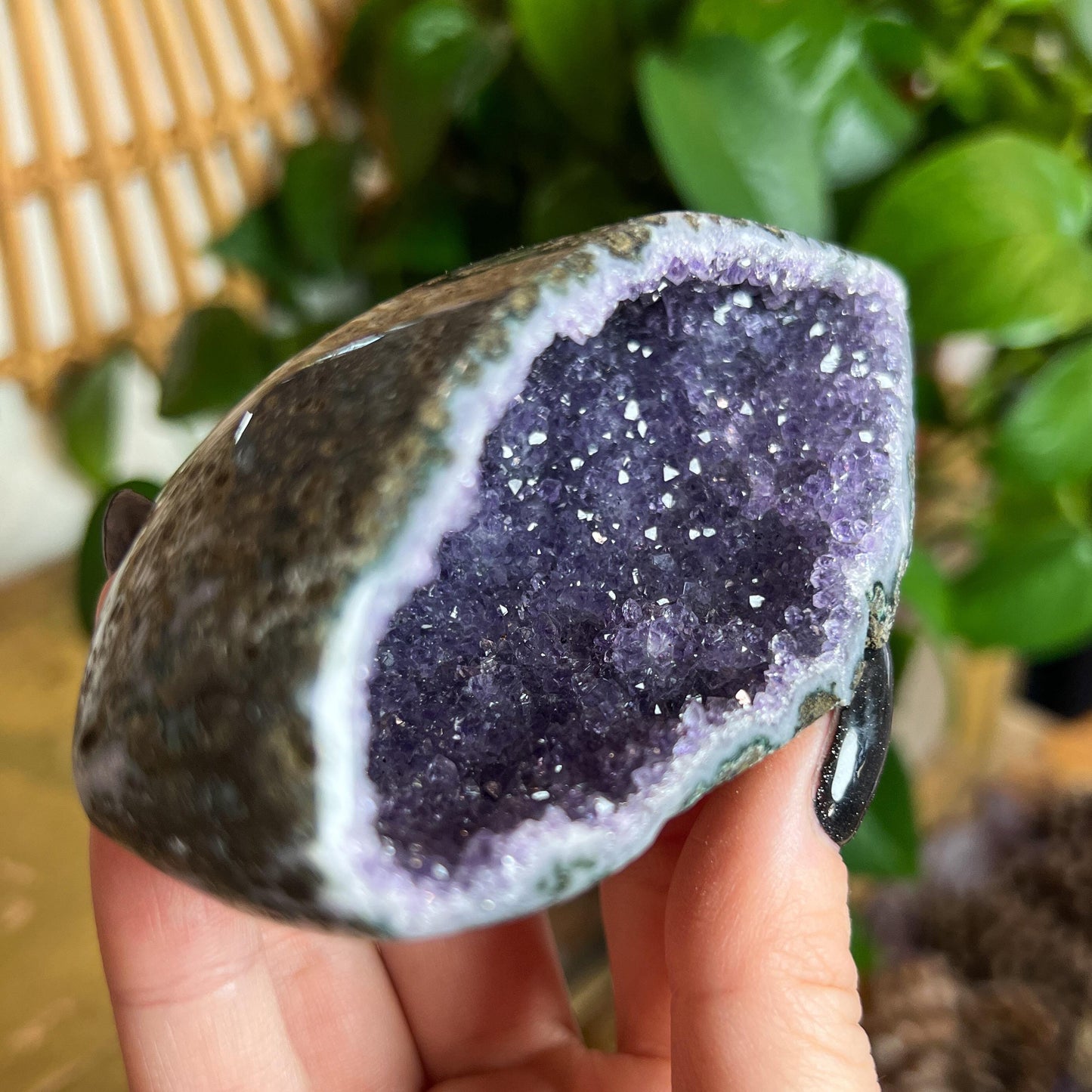 Druzy Amethyst Agate Cave