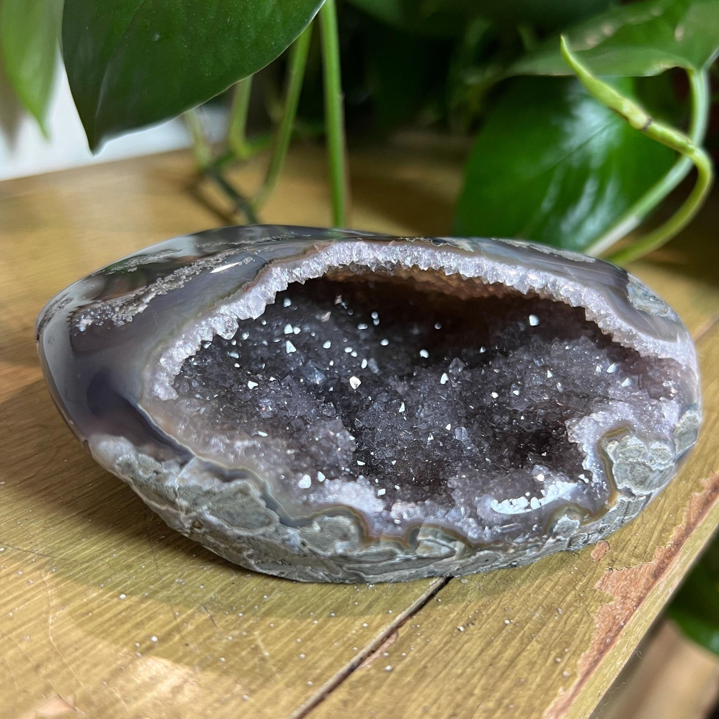 Druzy Amethyst Agate Cave