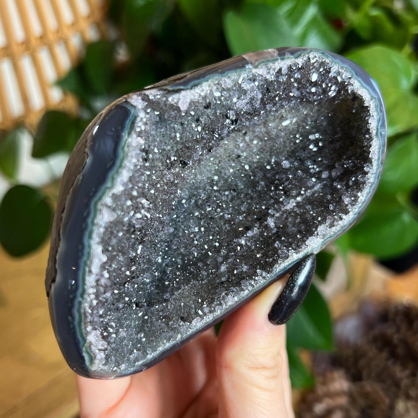 Black Galaxy Amethyst Cave