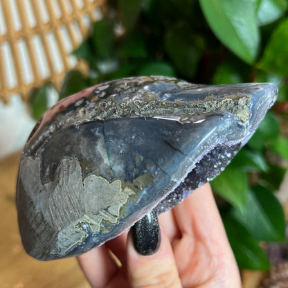Druzy Amethyst Pink Agate Cave