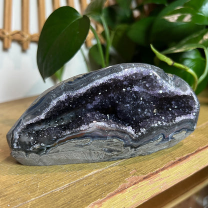 Druzy Amethyst Pink Agate Cave