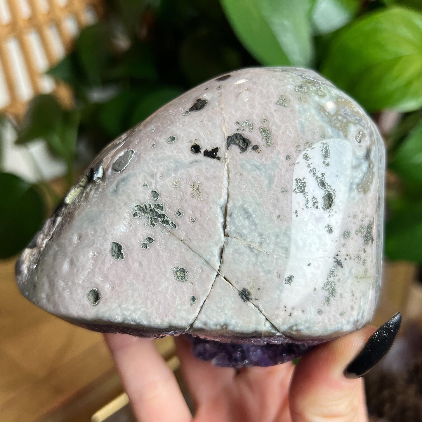 Amethyst Pink Jasper Cave