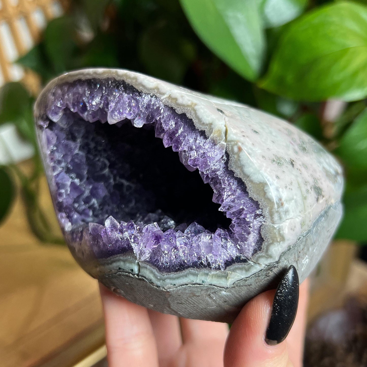 Amethyst Pink Jasper Cave