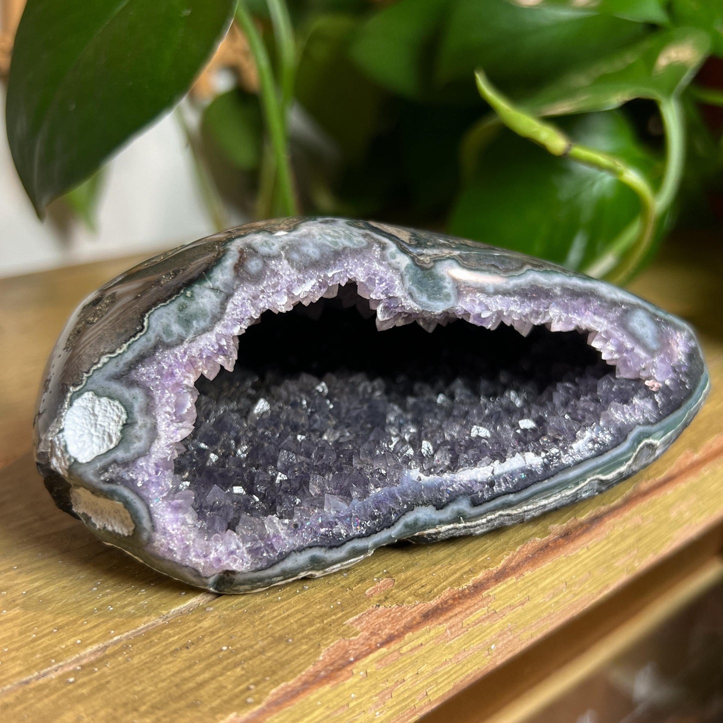 Druzy Amethyst Agate Cave