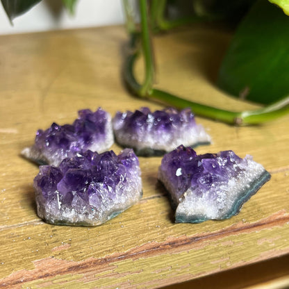 Amethyst Crystal Cluster Set of 4