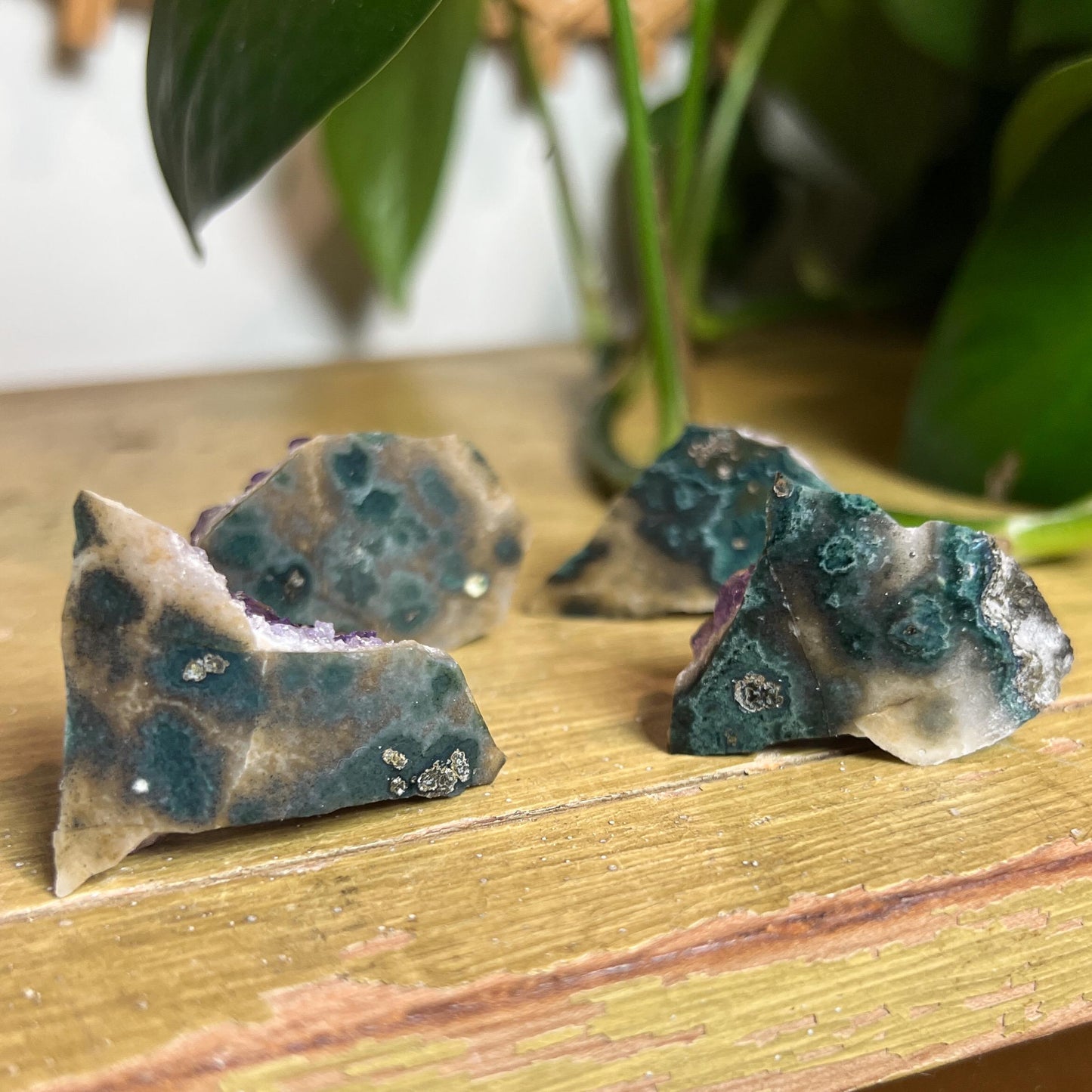 Amethyst Crystal Cluster Set of 4