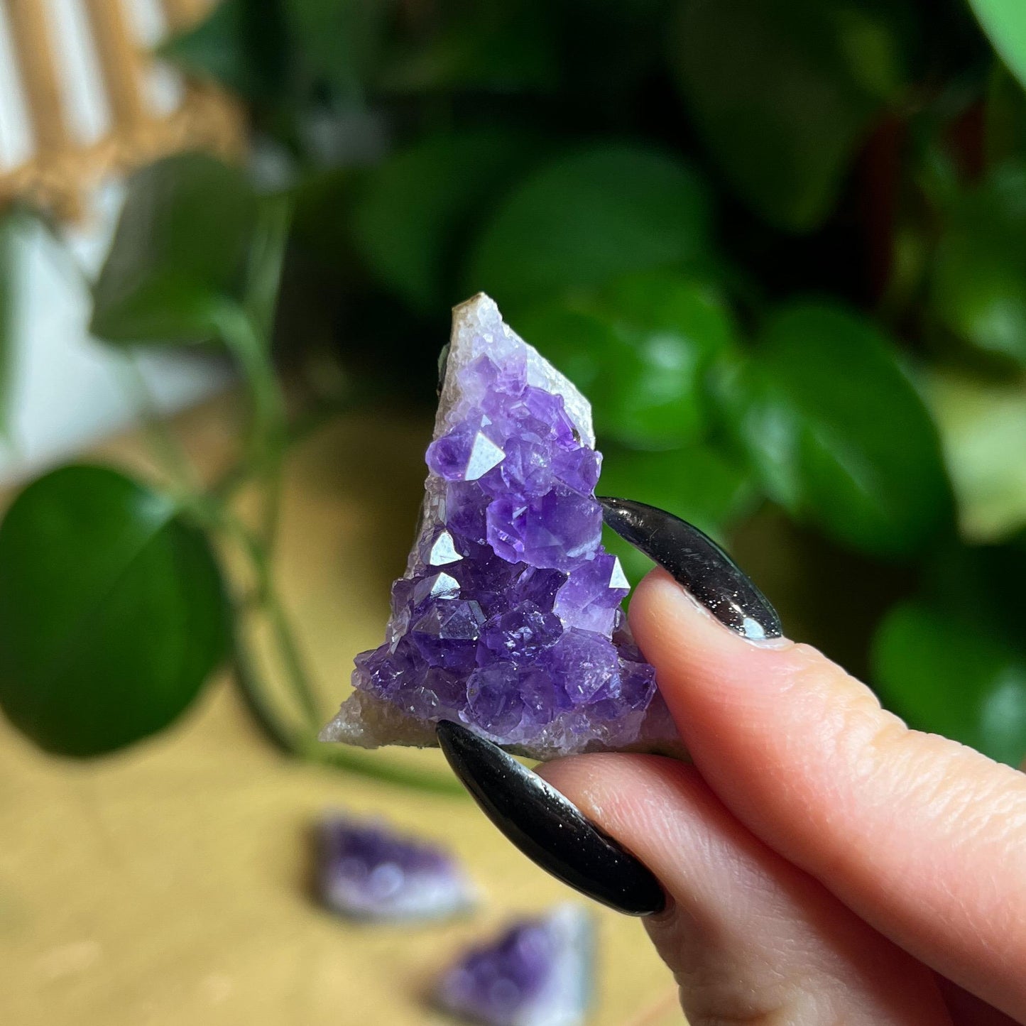Amethyst Crystal Cluster Set of 4