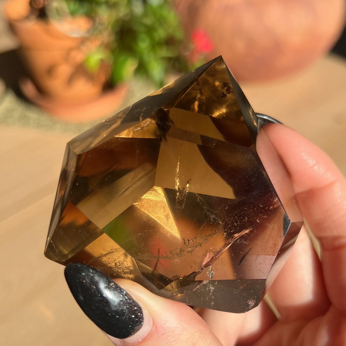 Untreated Honey Phantom Citrine Freeform