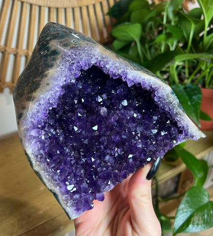 Standing Amethyst Agate Cluster