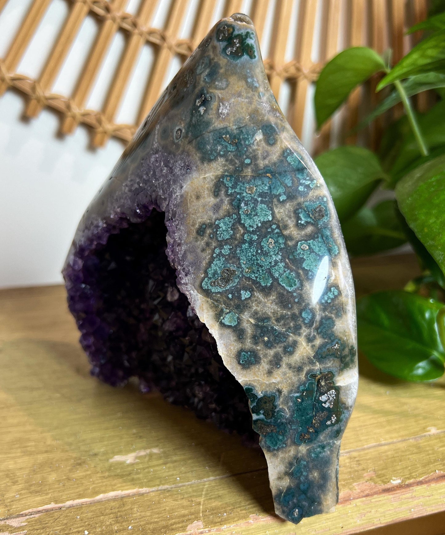Standing Amethyst Agate Cluster