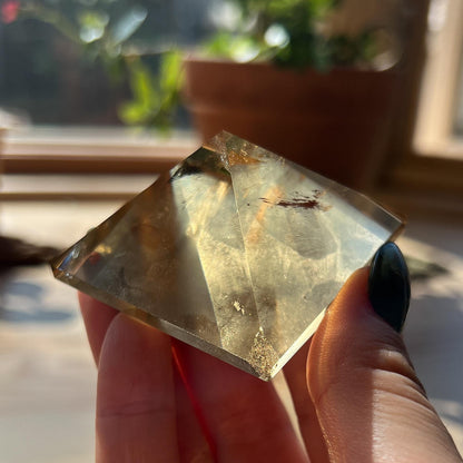 Honey Untreated Citrine Pyramid