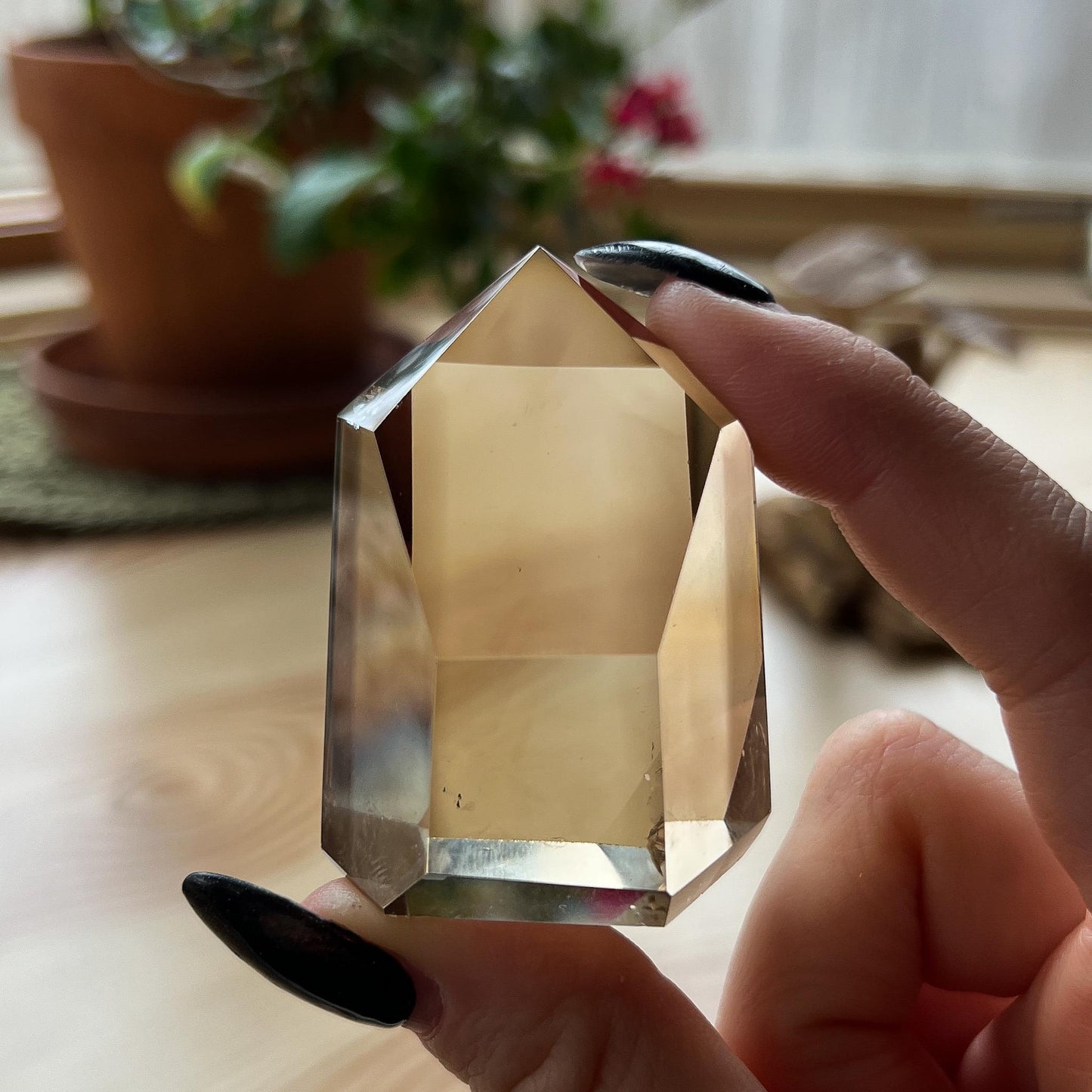 Honey Untreated Citrine Point