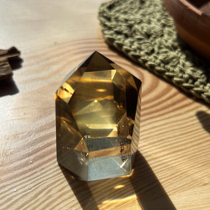 Honey Untreated Citrine Point