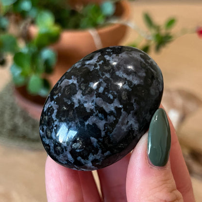 Indigo Gabbro Palm Stone