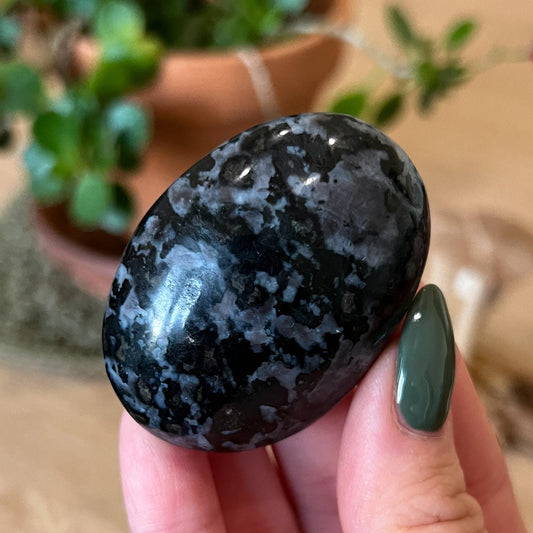 Indigo Gabbro Palm Stone