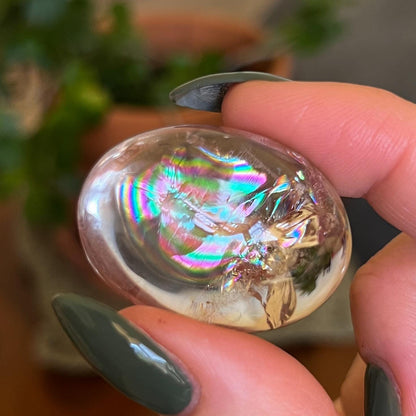 Rainbow Clear Smoky Quartz Pebbles