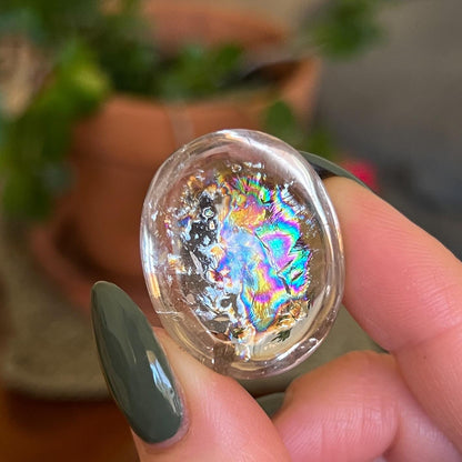Rainbow Clear Smoky Quartz Pebbles