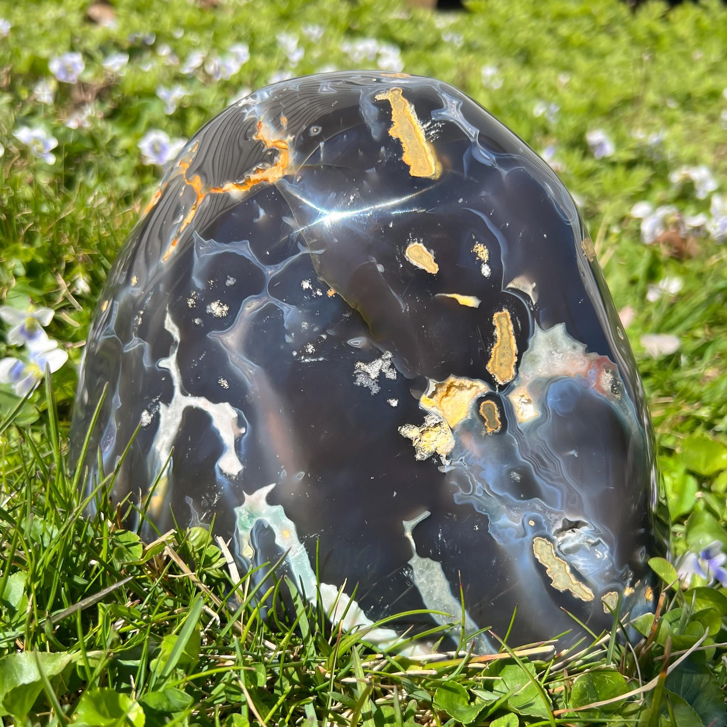 Banded Agate Amethyst Boulder