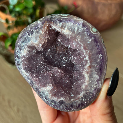 Pink Amethyst Druzy Geode
