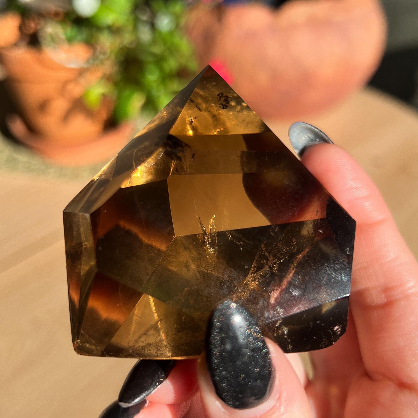 Untreated Honey Phantom Citrine Freeform