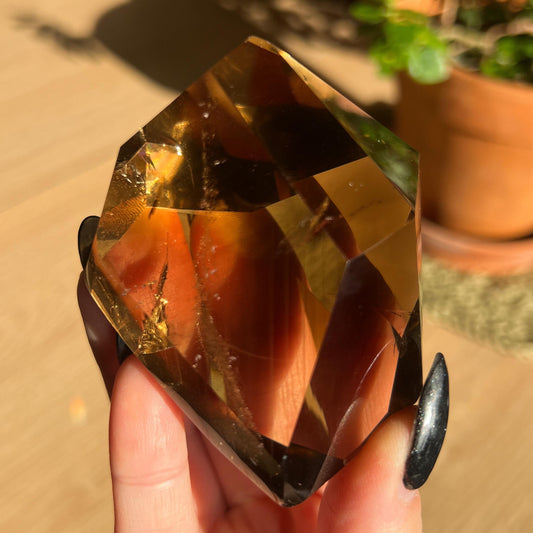 Untreated Honey Phantom Citrine Freeform