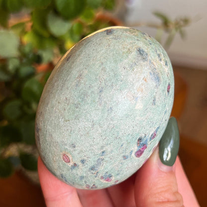 Ruby Fuchsite Palm Stone