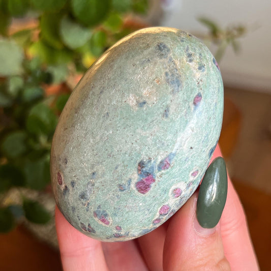 Ruby Fuchsite Palm Stone