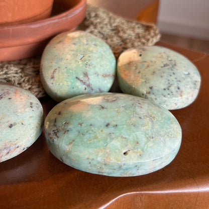 Chrysoprase Palm Stones