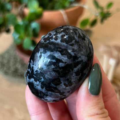 Indigo Gabbro Palm Stone