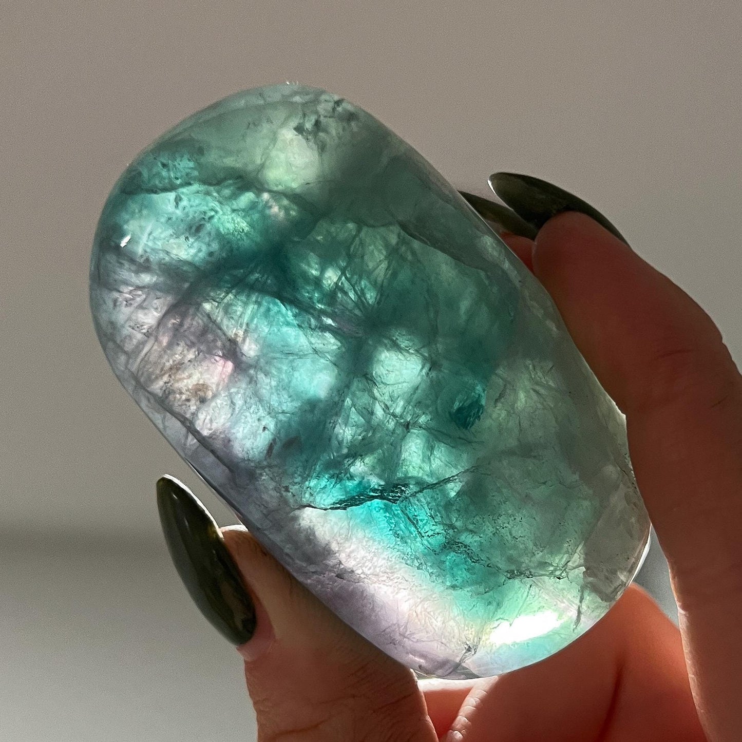 Rainbow Fluorite Palm Stones