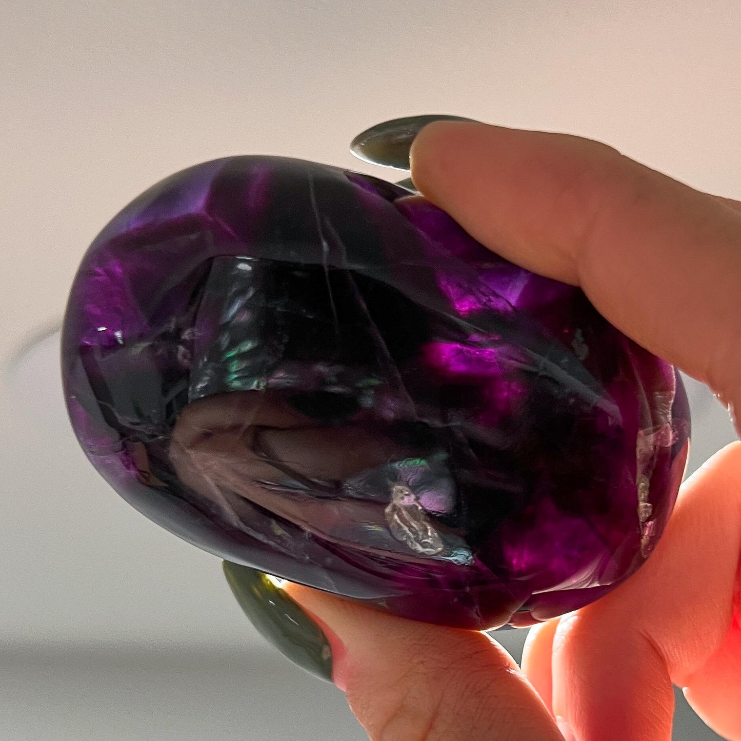 Rainbow Fluorite Palm Stones