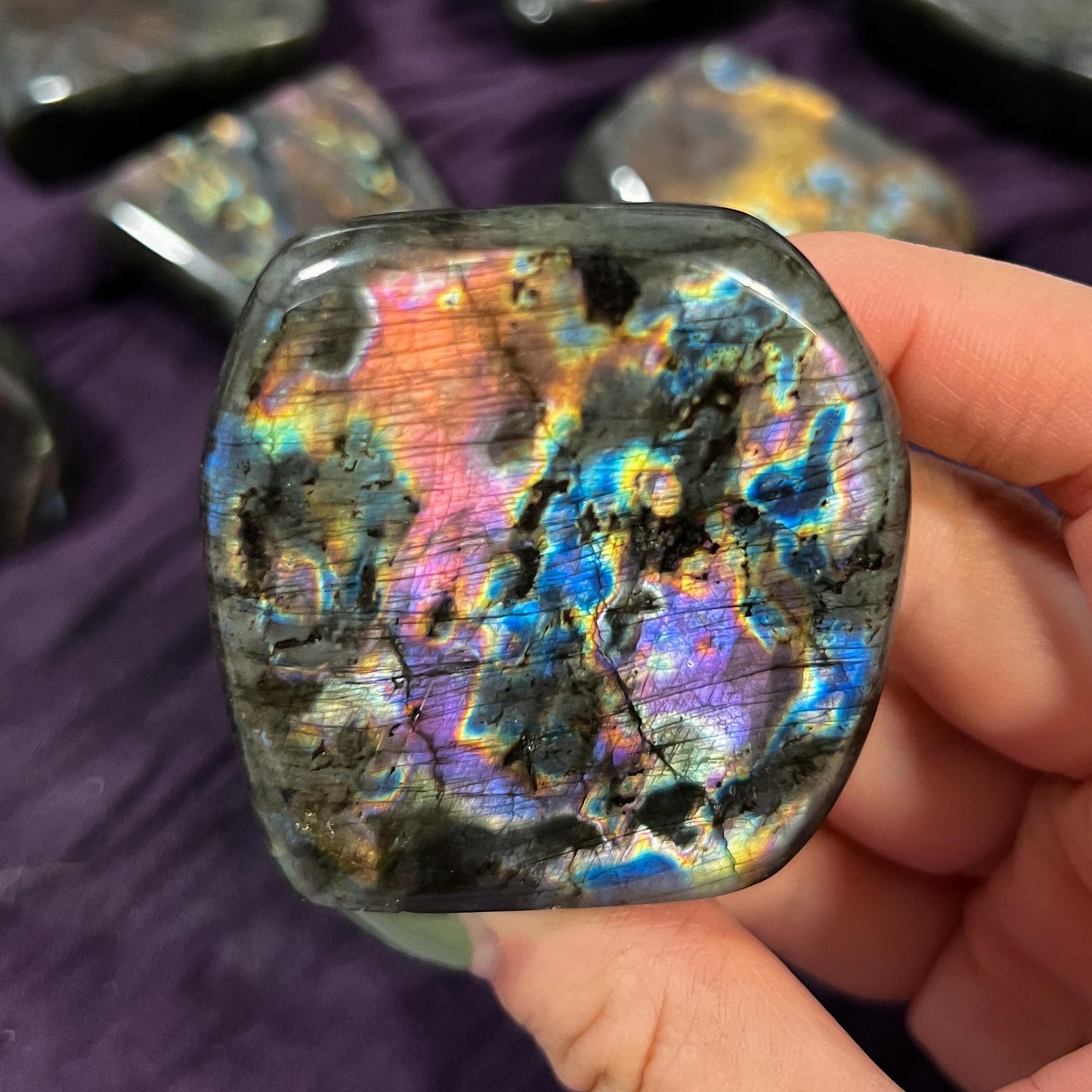 Purple Rainbow Labradorite Freeform