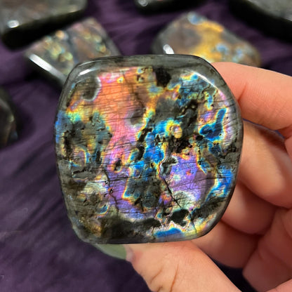 Purple Rainbow Labradorite Freeform