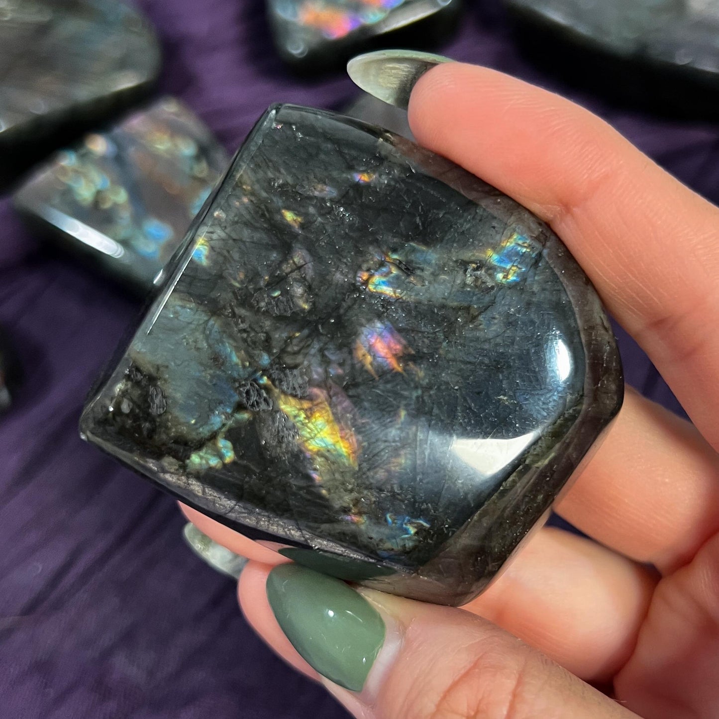 Purple Rainbow Labradorite Freeform